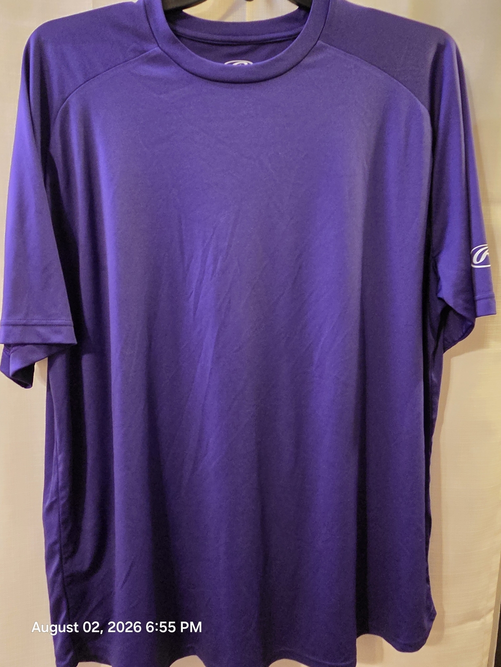 Rawlings Purple Short-Sleeve Athletic Tee